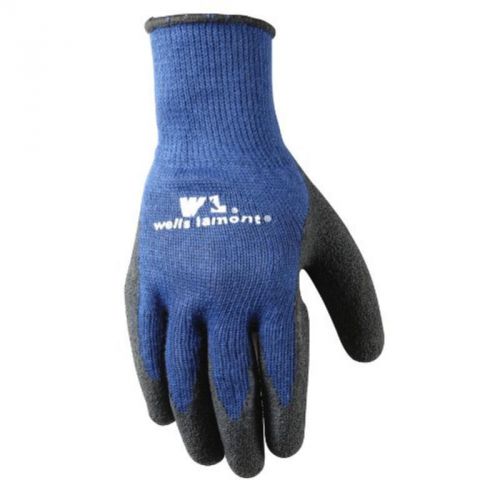 Knit Polyester Latex Coated Work Glove, X-Large, Black Wells Lamont Gloves 524XL