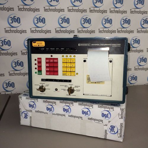 Dranetz series 626 universal disturbance analyzer  w case plugins leads for sale