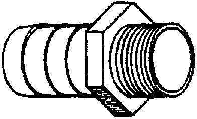 HOSE BARB,PLS 1/4 MIPX1/2&#034; BAG