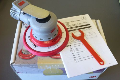 New 3M 6” Inch Random Orbital Sander Non-Vacuum Electric + PSA Disc Pad 28429