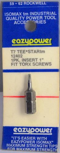 Isomax eazypower tools t7 tee star insert 1&#034; screw driver torx bit 12402 for sale