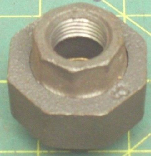 3/8&#034; UNION BLACK IRON PIPE FITTING FEMALE NPT (QTY 1) #56397