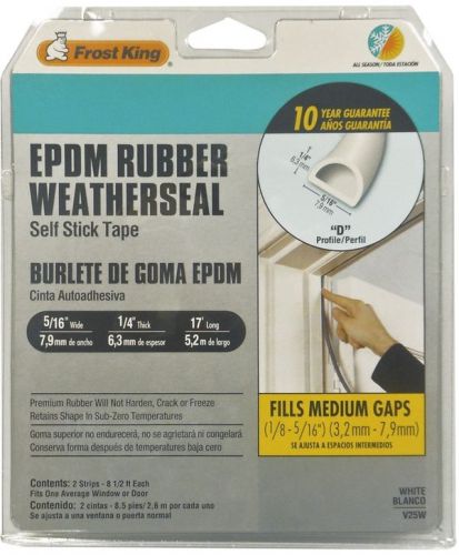 New Frost 2-Pack 0.3125-in x 17-ft White Ethylene Propylene Diene Monomer Door