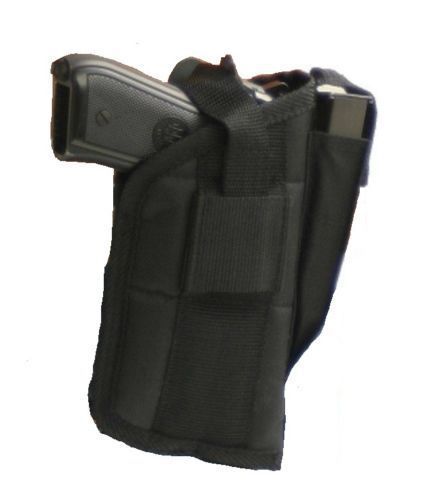 Black Nylon Side Gun Belt Holster For Ruger p85,89,90,95 With Laser