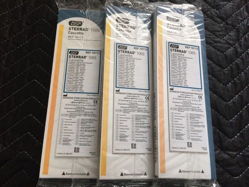 Lot of 3- ASP # 10113 , ATERRAD 100S Cassette  Sterilization Product