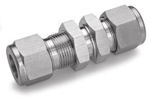 Ham-let 3002426 stainless steel 316 let-lok compression fitting, bulkhead, 3/8&#034; for sale