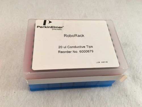 Perkin Elmer Robo Rack 20ul Conductive Tips #6000679 (1 Rack/96 Tips)