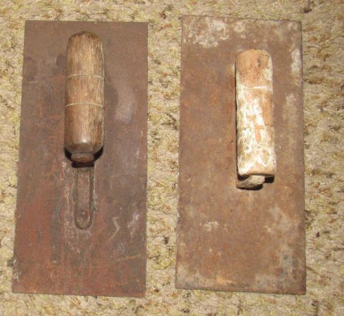 Vintage Lot of 2 Finishing Trowels Concrete/Masonry