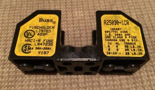 Bussmann buss fuse holder, r25030-1cr 250v 30a for sale