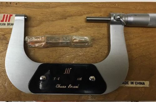 CHUAN BRAND MICROMETER 3&#034; to 4&#034; WITH END STANDARD