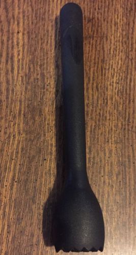 8&#034; BAR MUDDLER, Flat Tenderizing Head, POLYCARBONATE, BLACK Free Shipping