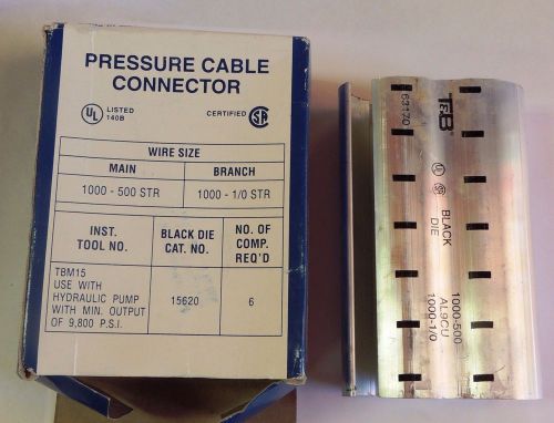 Thomas &amp; Betts 63170 Pressure Cable Compression H Tap Color Keyed Black