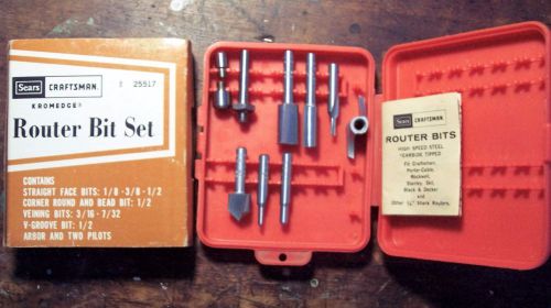 CRAFTSMAN KROMEDGE ROUTER BIT SET 25517