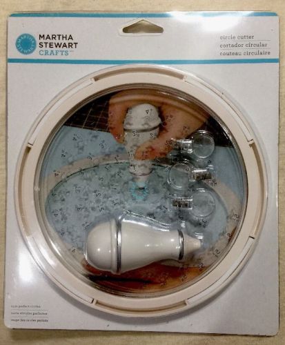 Martha Stewart Simple Circle Cutter New Craft Sewing Hand Adjustable Small Art