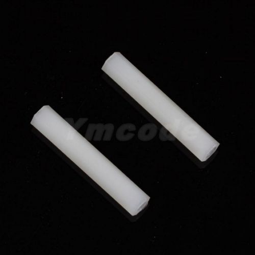 Qty10 M3 M4 White Nylon Hex Spacers Female-Female Standoff Spacer