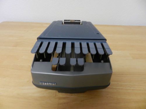 VINTAGE HEDMAN STENOPRINT  REPORTER SHORTHAND MACHINE