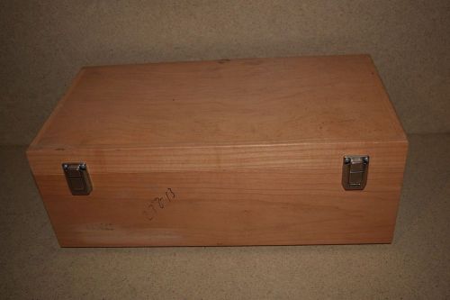 ++ WOOD HARD EQUIPMENT CARRYING CASE - 18X9X5&#034; INSIDE W/ FOAM (3C)