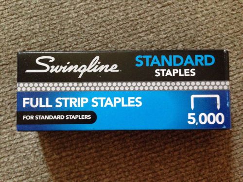 Swingline s. f. 1. standard staples 5000 count full strip for standard stapler for sale