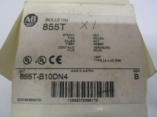 ALLEN BRADLEY 855T-B10DN4 SER. B LIGHT MODULE (AS PICTURED) *NEW IN BOX*