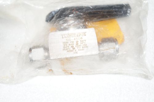 Swagelok 1/2&#034; Stainless Steel Ball Valve SS-45S8 New