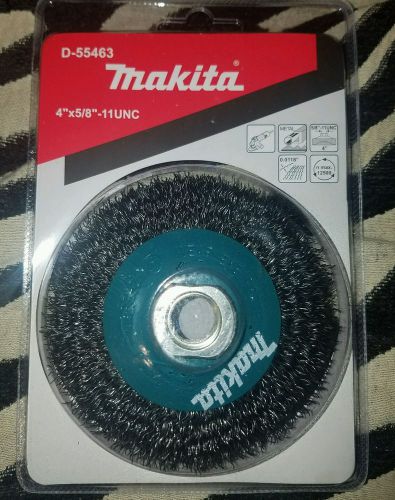 MAKITA D-55463 4&#034; X 5/8&#034;-11UNC CRIMPED WIRE WHEEL BRUSH