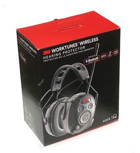 3M 90542-3DC WorkTunes Black Wireless Hearing Protector Bluetooth &amp; AM/FM Radio