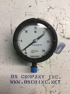 0-30psi Ashcroft Pressure Gauge 4&#034; Display 1/2&#034; NPT Connection *NEW*