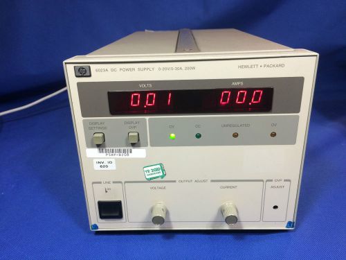 Agilent/hp/keysight 6023a autoranging dc power supply, 20v, 30a, tested for sale