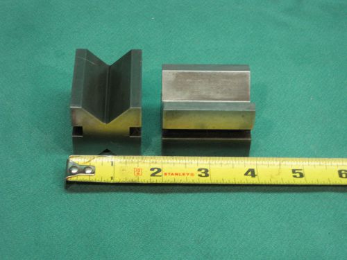 TWO - MACHINIST V BLOCKS - 1 1/2&#034; X 1 1/2&#034; X 2&#034;