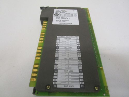 ALLEN BRADLEY 1771-ID16 SER. A ISOLATED INPUT MODULE *USED*