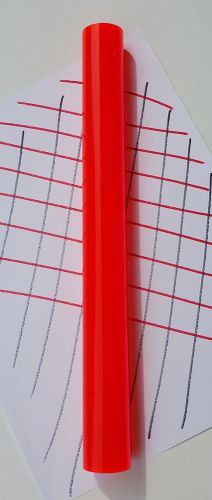 1 1/4” diameter 12” inch long orange acrylic plexiglass lucite plastic rod clear for sale