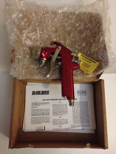 Devilbiss exl-520p-18 hvlp air spray gun pressure feed paint gun for sale