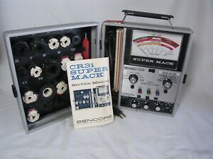 Sencore CR31 Super Mack CRT Tester &amp; Beam Builder Manual + Papers Good Condition