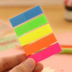 5 Pieces Page Markers Colored Index Tabs, Reading Notes, Classify Files, 3