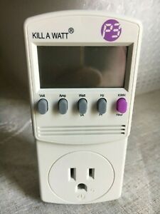 Electricity Usage Monitor Kill A Watt P3 model P4400 15A 125VAC