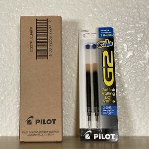 Pilot G2 Gel Ink Refill for Rolling Ball Pens, Fine .7mm, Blue, 6 Pack (77241)