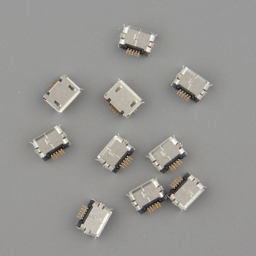 Hot New Durable 10Pcs Micro USB Female SMT Short Socket For Phone AC500V 100M