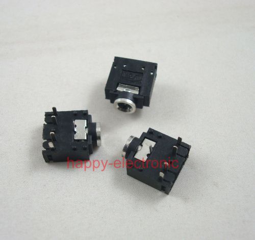 50pcs 3.5mm 5pin stereo jack socket audio connector pcb mount for sale