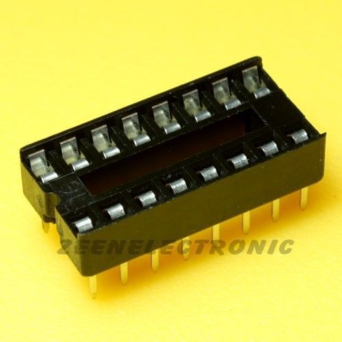 100 pcs 16 pin DIP IC Sockets Dual Wipe Contact Through Hole - FREE SHIPPING