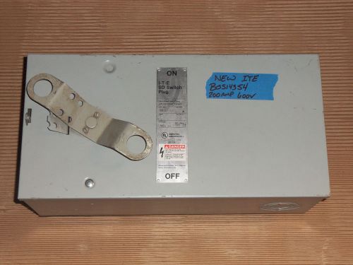 New ite siemens bos bos14354 200 amp 600v fusible fused bus plug for sale