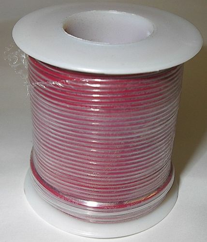 24 Gauge Stranded Hookup Wire 100 Foot Spool Red