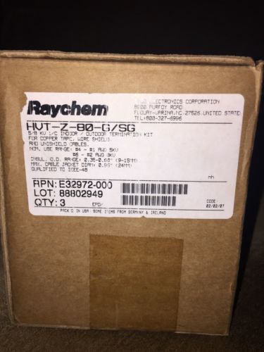 3 Raychem Hvt-z-80-g Sg 5kv Heat Termination Kit Tyco Electronics 