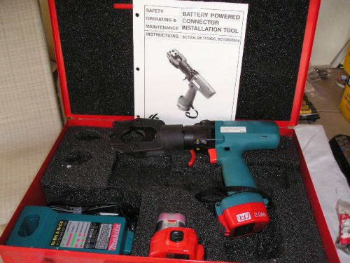 BURNDY 12 VOLT 2.0 ah 6 TON BATTERY OPERATED CRIMPING TOOL