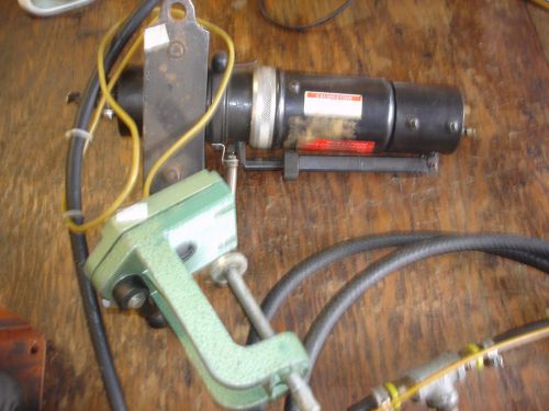 USED PANDUIT CT600 PNEUMATIC CRIMP TOOL W/ CT570 CRIMP HEAD &amp; PEDAL &amp; MORE WORKS