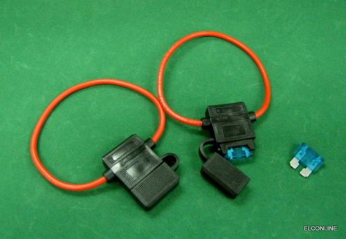 FH619 Inline Waterproof ATC Fuse Holder #EWAx2 + 15A  x 2