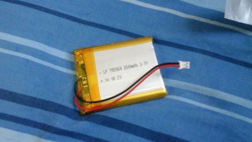 2500 mah lithium polymer battery with usb charger adafruit never used for sale