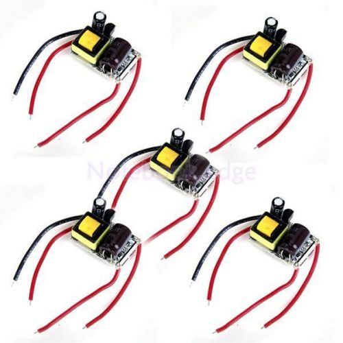 5x AC 85-265V 1 x 3W Constant Current LED Driver DC2.5-5V