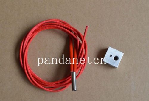 2*heat block + 2*heater cartridge for 3d printer makerbot reprap mk7/mk8 hot end for sale