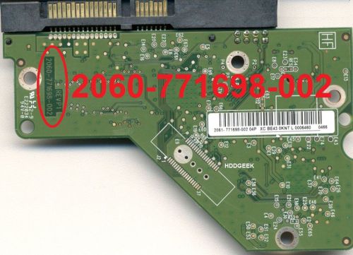 WD 1TB WD10EADS-114BB1 2061-771698-702 2060-771698-002 REV P2 PCB +FW