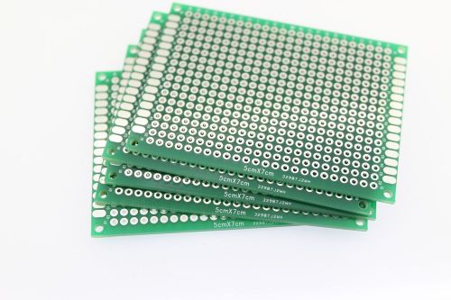 10pcs Double Side Prototype PCB Tinned Universal Breadboard 5x7cm